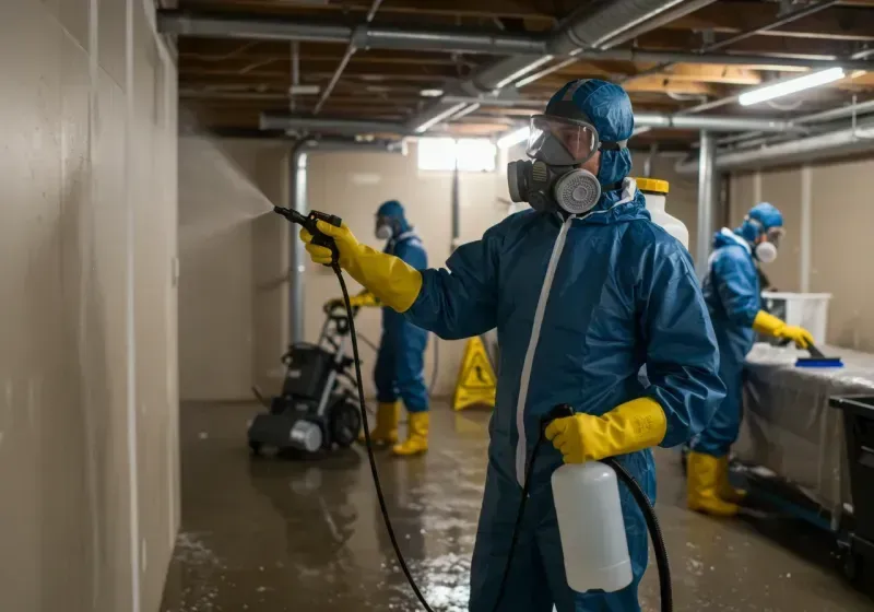 Basement Sanitization and Antimicrobial Treatment process in Marengo County, AL